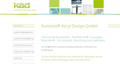 Desktop Screenshot of kad-group.de